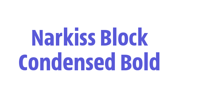 Narkiss Block Condensed Bold Font Download