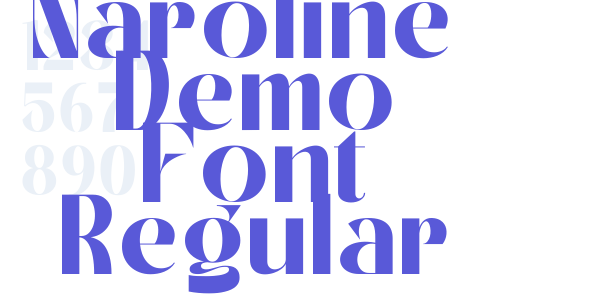 Naroline – Demo Font Regular font