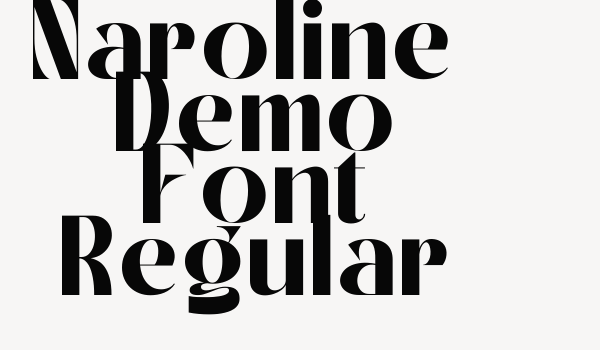 Naroline – Demo Font Regular Font