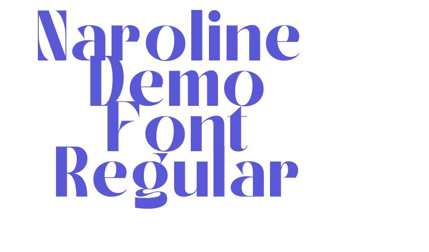 Naroline – Demo Font Regular Font Download