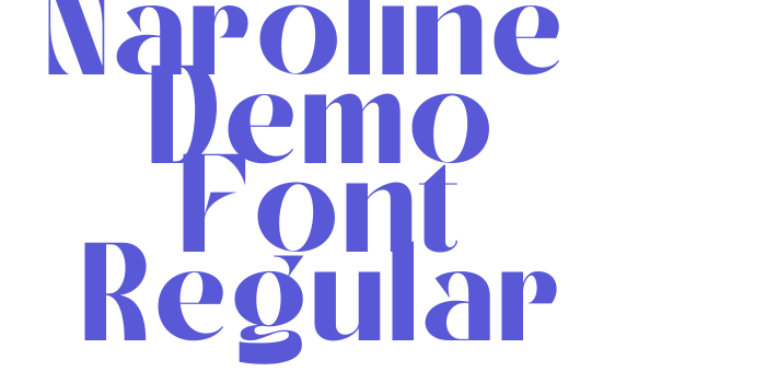 Naroline – Demo Font Regular Font Download