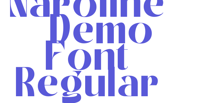 Naroline – Demo Font Regular Font