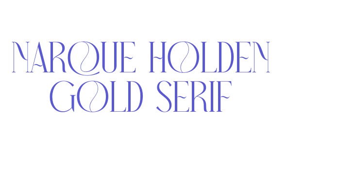 Narque Holden Gold Serif Font Download