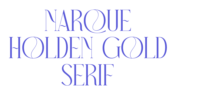 Narque Holden Gold Serif Font