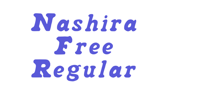 Nashira Free Regular Font Download