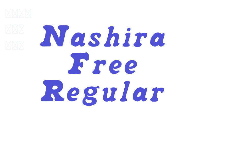 Nashira Free Regular-font-download