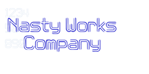 Nasty Works Company font free