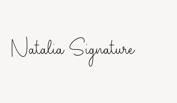 Natalia Signature Font