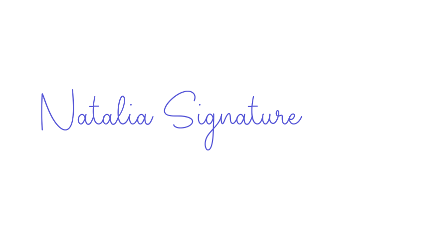 Natalia Signature Font Download