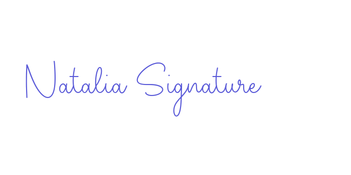 Natalia Signature Font Download