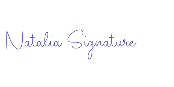 Natalia Signature Font