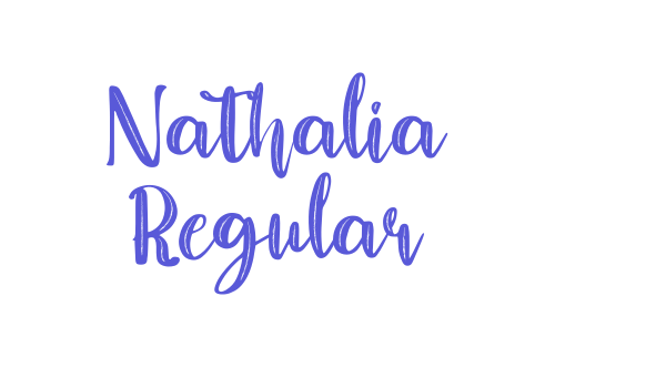 Nathalia Regular font free