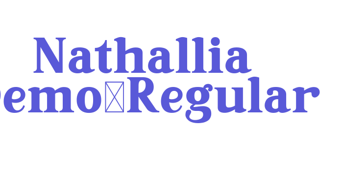 Nathallia Demo-Regular Font Download