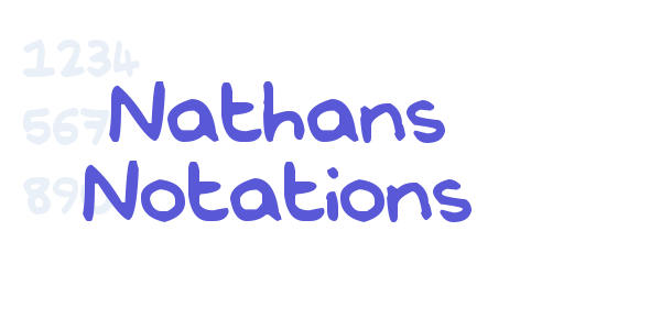 Nathan’s Notations font free