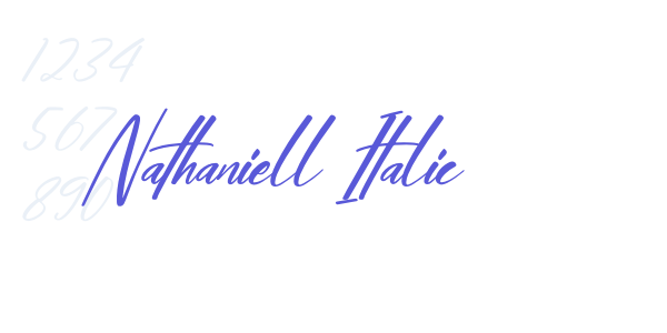 Nathaniell Italic font free