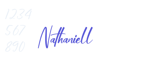 Nathaniell font free