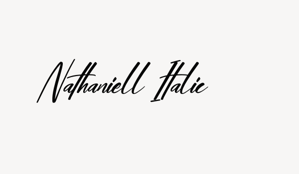 Nathaniell Italic Font