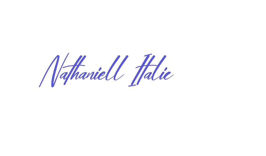 Nathaniell Italic Font