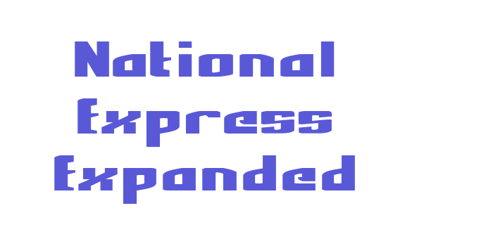 National Express Expanded Font Download