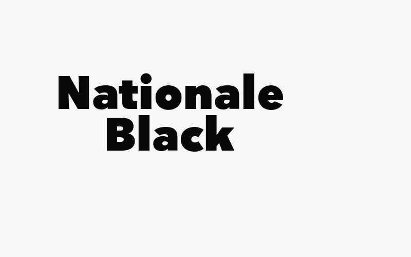 Nationale Black Font