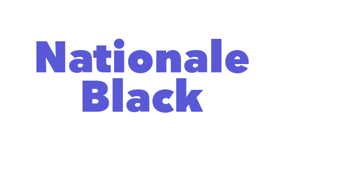 Nationale Black Font Download