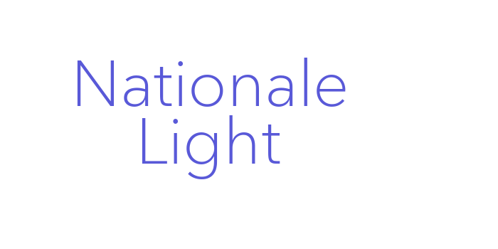 Nationale Light Font Download