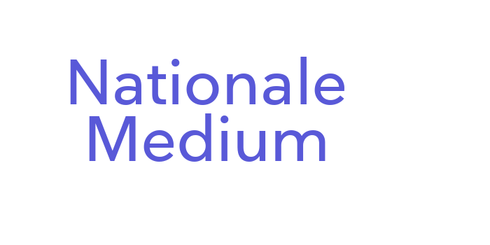 Nationale Medium Font Download