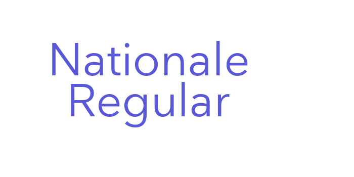 Nationale Regular Font Download