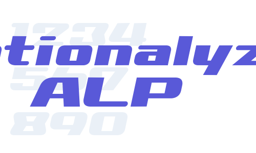 Nationalyze ALP Font Download