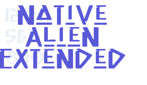 Native Alien Extended Font