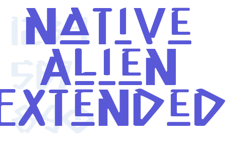 Native Alien Extended Font Download