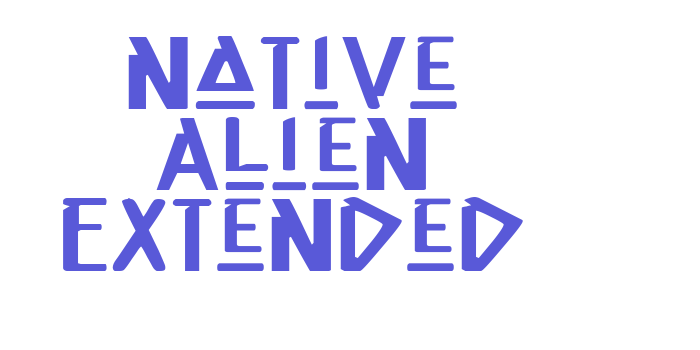 Native Alien Extended Font Download