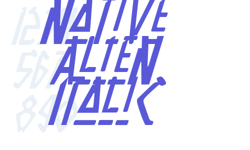 Native Alien Italic Font Download