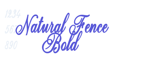 Natural Fence Bold font