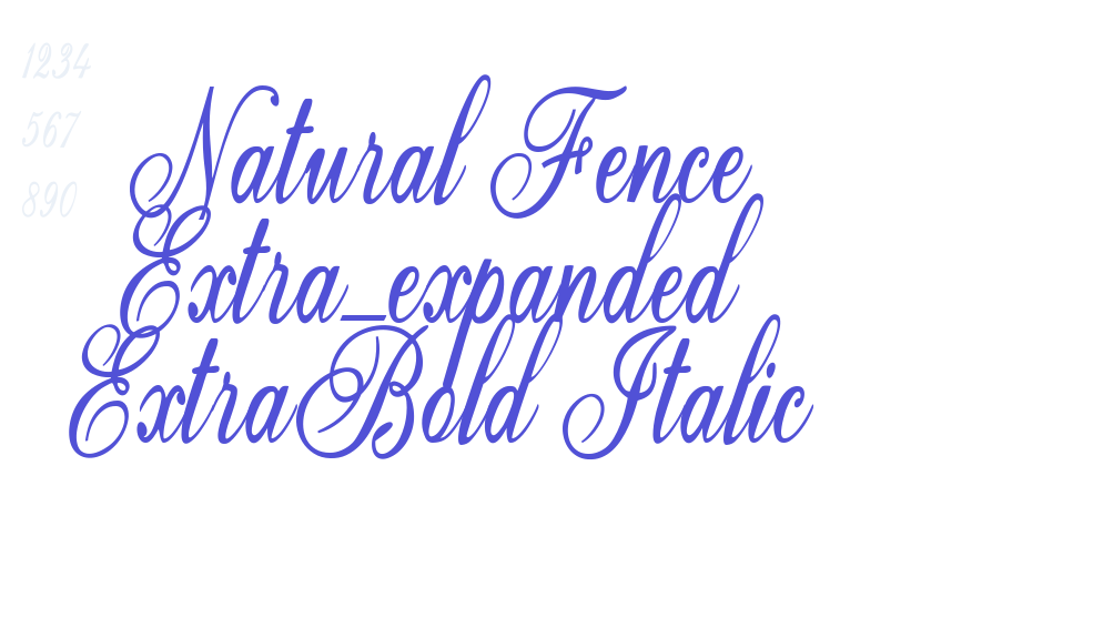 Natural Fence Extra-expanded ExtraBold Italic-font-download