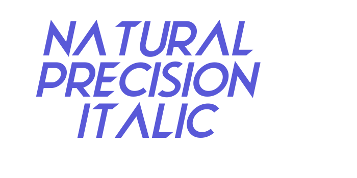 Natural Precision Italic Font Download