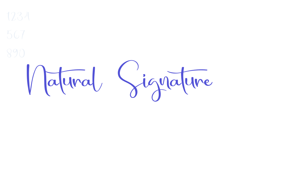 Natural Signature-font-download