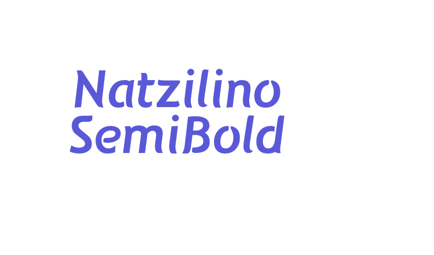 Natzilino SemiBold Font Download