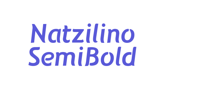 Natzilino SemiBold Font Download