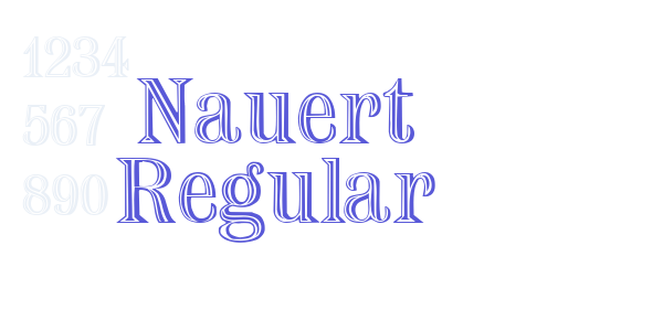 Nauert Regular font free