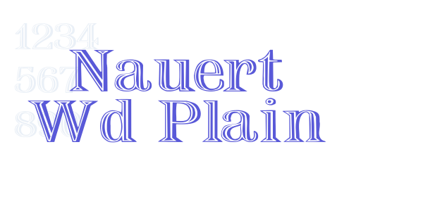 Nauert Wd Plain font free