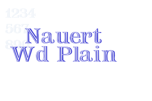 Nauert Wd Plain Font Download