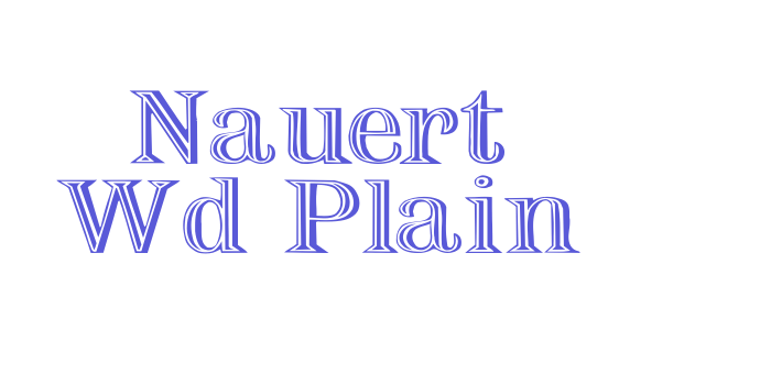 Nauert Wd Plain Font Download