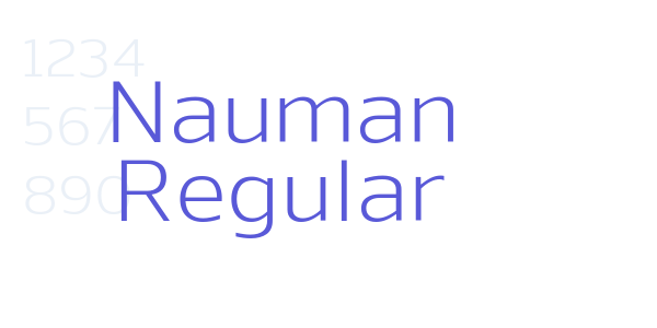 Nauman Regular font