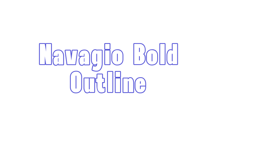 Navagio Bold Outline Font Download