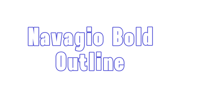 Navagio Bold Outline Font Download