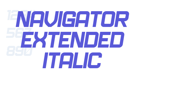 Navigator Extended Italic font