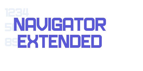 Navigator Extended font