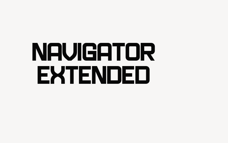 Navigator Extended Font