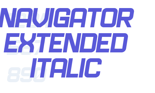 Navigator Extended Italic Font Download